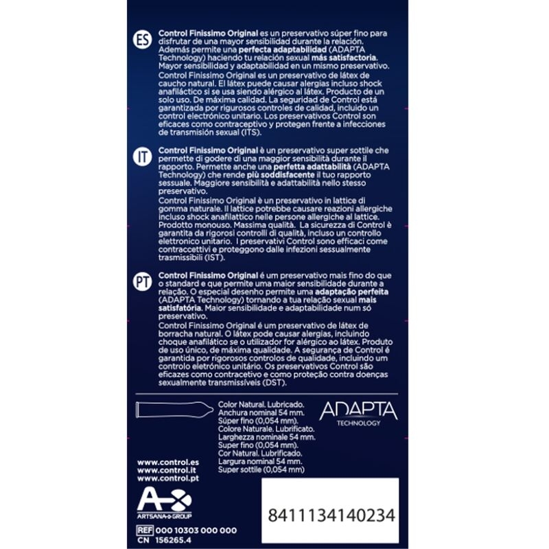 Alternative view of CONTROL - FINISSIMO CONDOMS 12 UNITS