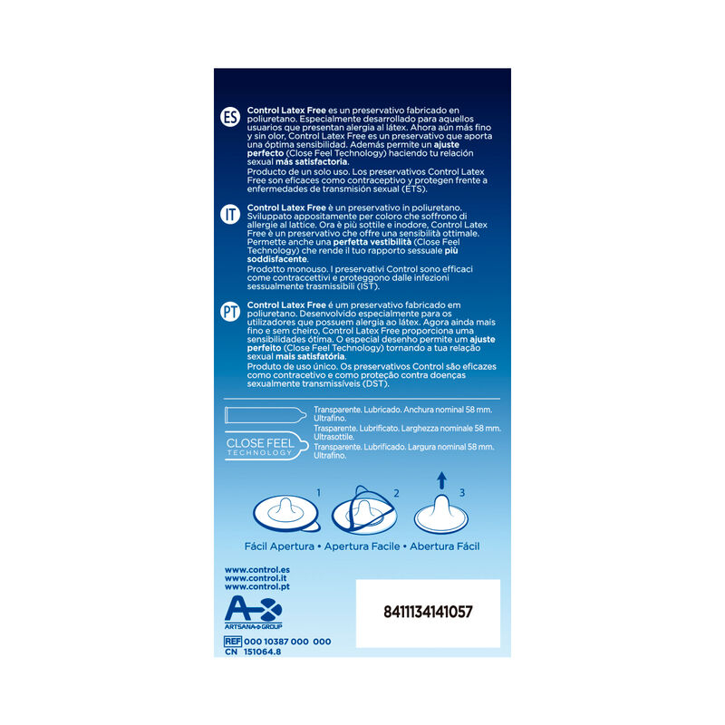 Alternative view of CONTROL - FREE SIN LATEX CONDOMS 5 UNITS