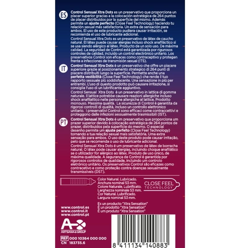 Alternative view of CONTROL - XTRA DOTS 12 UDS