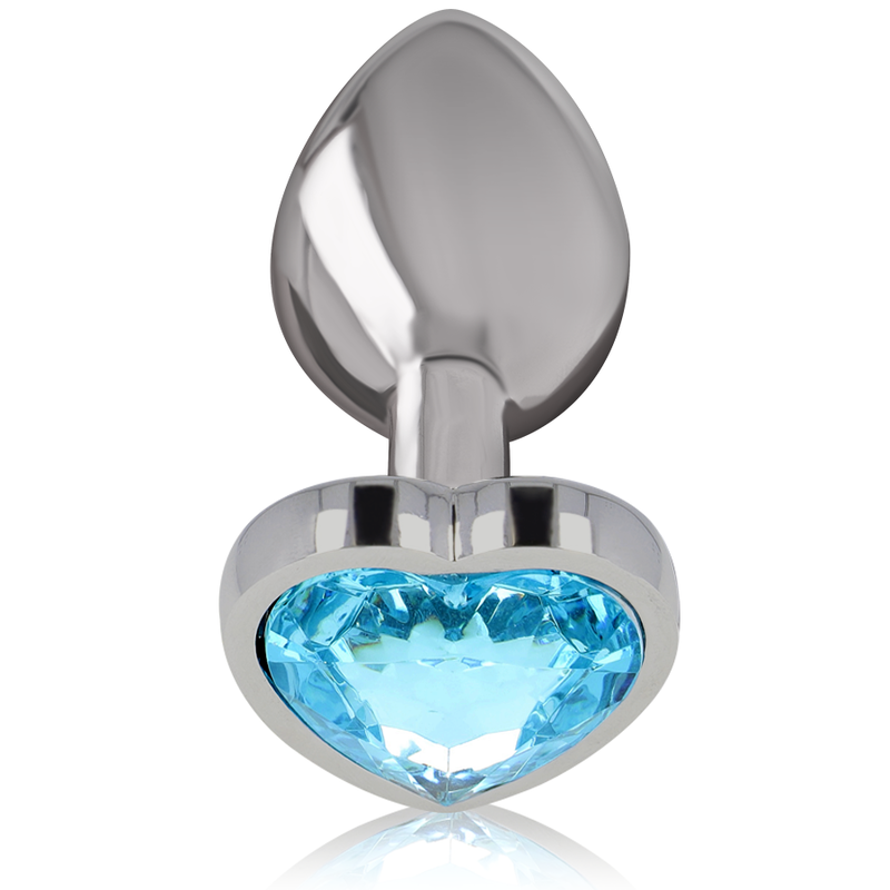 Alternative view of INTENSE - ALUMINUM METAL ANAL PLUG BLUE HEART SIZE M