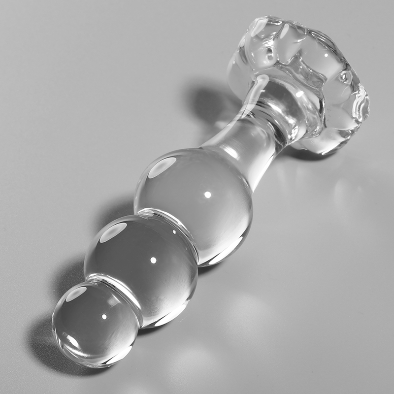 Alternative view of NEBULA SERIES BY IBIZA - MODEL 1 ANAL PLUG BOROSILICATE GLASS CLEAR 10.5 CM -O- 3 CM