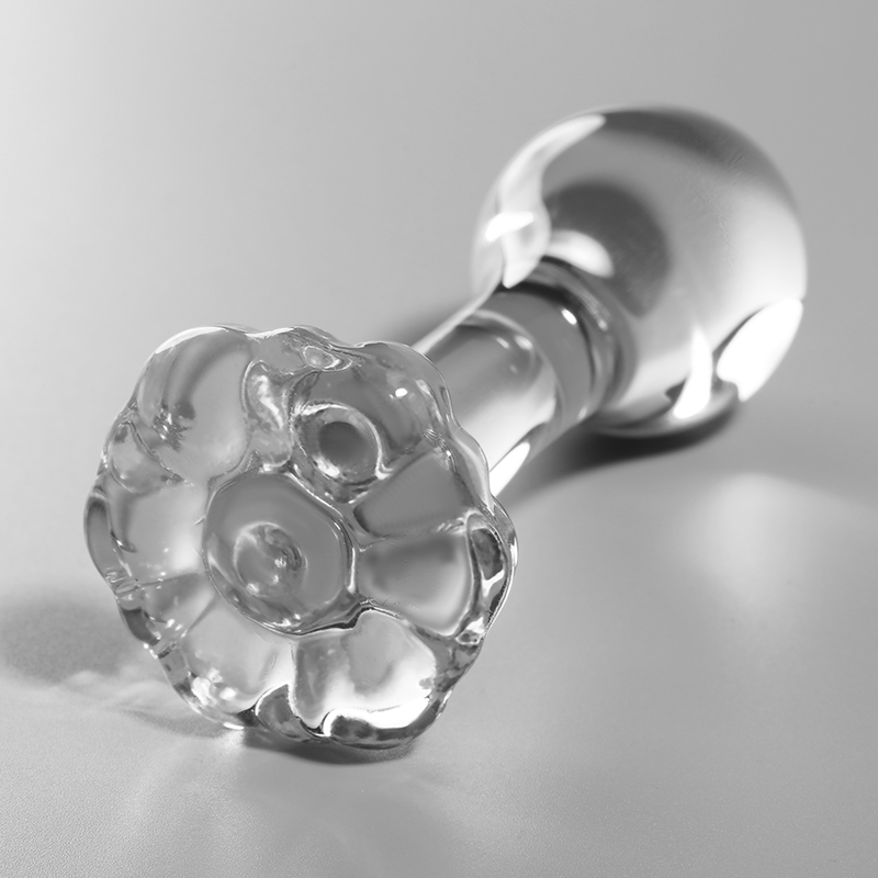 Alternative view of NEBULA SERIES BY IBIZA - MODEL 2 ANAL PLUG BOROSILICATE GLASS CLEAR 11 CM -O- 3.5 CM