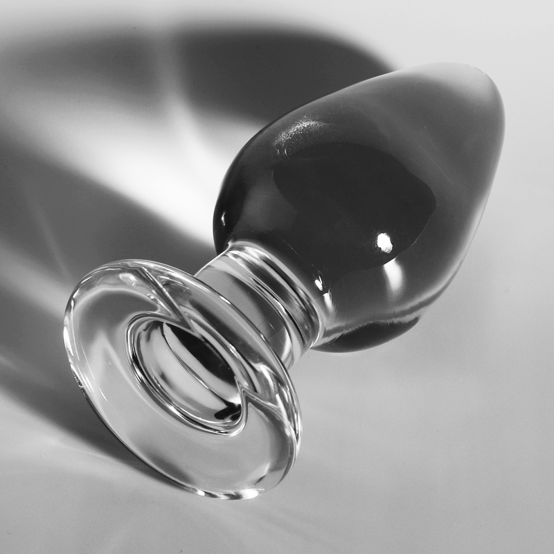 Alternative view of NEBULA SERIES BY IBIZA - MODEL 3 ANAL PLUG BOROSILICATE GLASS TRANSPARENT 11 CM -O- 5 CM