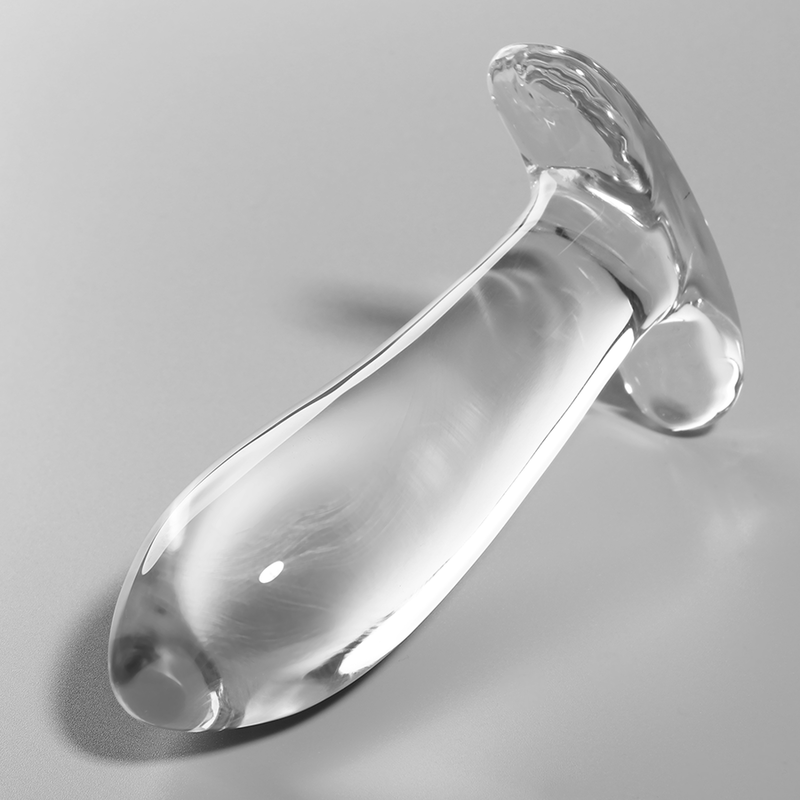 Alternative view of NEBULA SERIES BY IBIZA - MODEL 5 ANAL PLUG BOROSILICATE GLASS CLEAR 12.5 CM -O- 3.5 CM