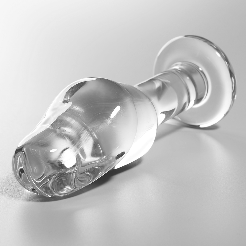 Alternative view of NEBULA SERIES BY IBIZA - MODEL 6 ANAL PLUG BOROSILICATE GLASS CLEAR 12.5 CM -O- 4 CM