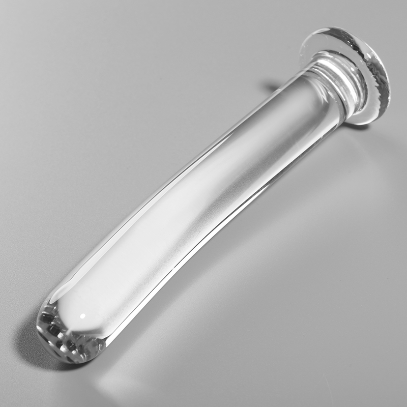 Alternative view of NEBULA SERIES BY IBIZA - MODEL 9 DILDO BOROSILICATE GLASS CLEAR 15.5 CM -O- 2.5 CM