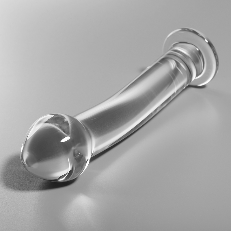 Alternative view of NEBULA SERIES BY IBIZA - MODEL 11 DILDO BOROSILICATE GLASS CLEAR 16 CM -O- 3 CM