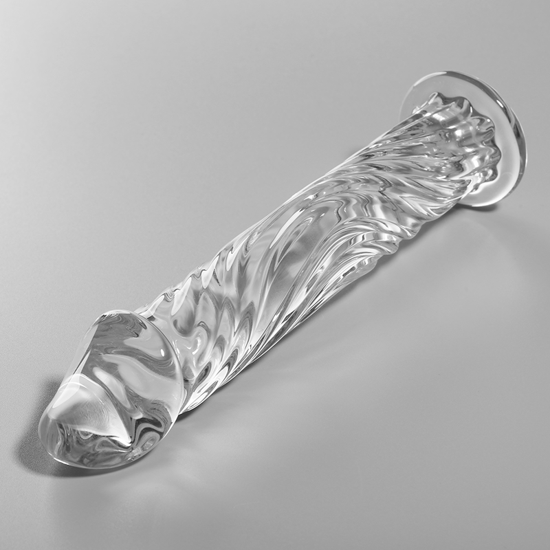 Alternative view of NEBULA SERIES BY IBIZA - MODEL 12 DILDO BOROSILICATE GLASS CLEAR 17 CM -O- 3.5 CM