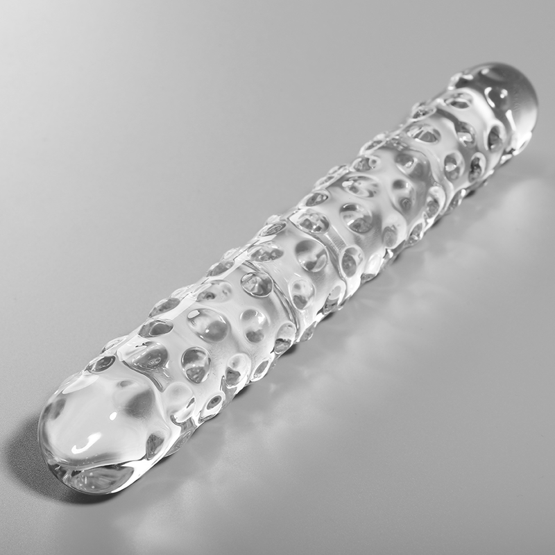 Alternative view of NEBULA SERIES BY IBIZA - MODEL 15 DILDO BOROSILICATE GLASS CLEAR 18.5 CM -O- 3 CM