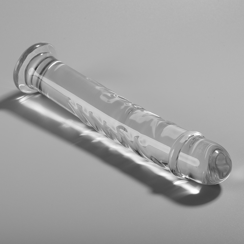 Alternative view of NEBULA SERIES BY IBIZA - MODEL 16 DILDO BOROSILICATE GLASS CLEAR 18.5 CM -O- 3 CM