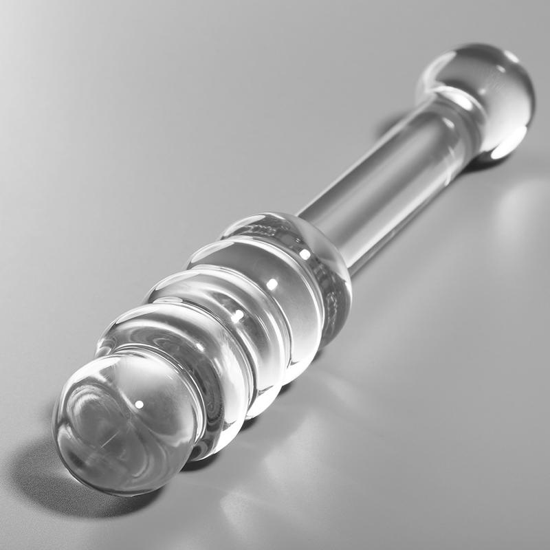 Alternative view of NEBULA SERIES BY IBIZA - MODEL 20 DILDO BOROSILICATE GLASS CLEAR 20.5 CM -O- 3 CM