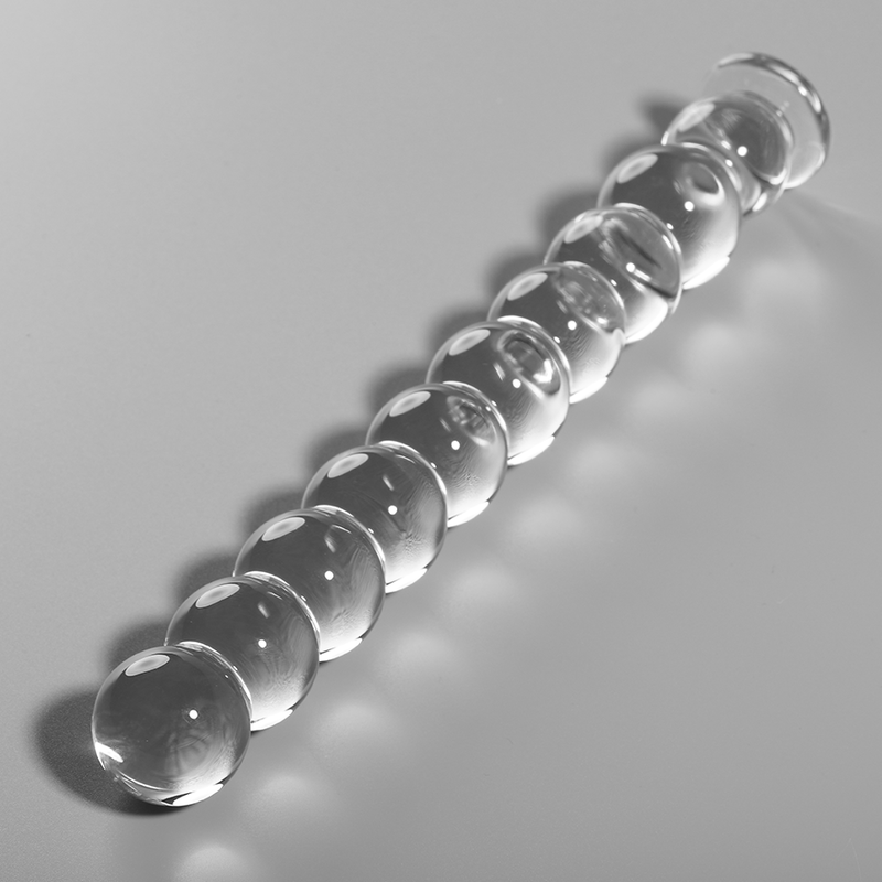 Alternative view of NEBULA SERIES BY IBIZA - MODEL 22 DILDO BOROSILICATE GLASS CLEAR 21.5 CM -O- 2.5 CM