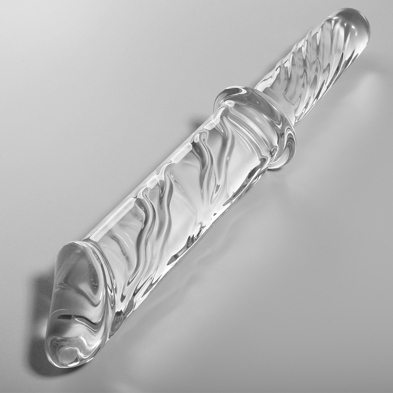 Alternative view of NEBULA SERIES BY IBIZA - MODEL 24 DILDO BOROSILICATE GLASS CLEAR 28.5 CM -O- 5 CM