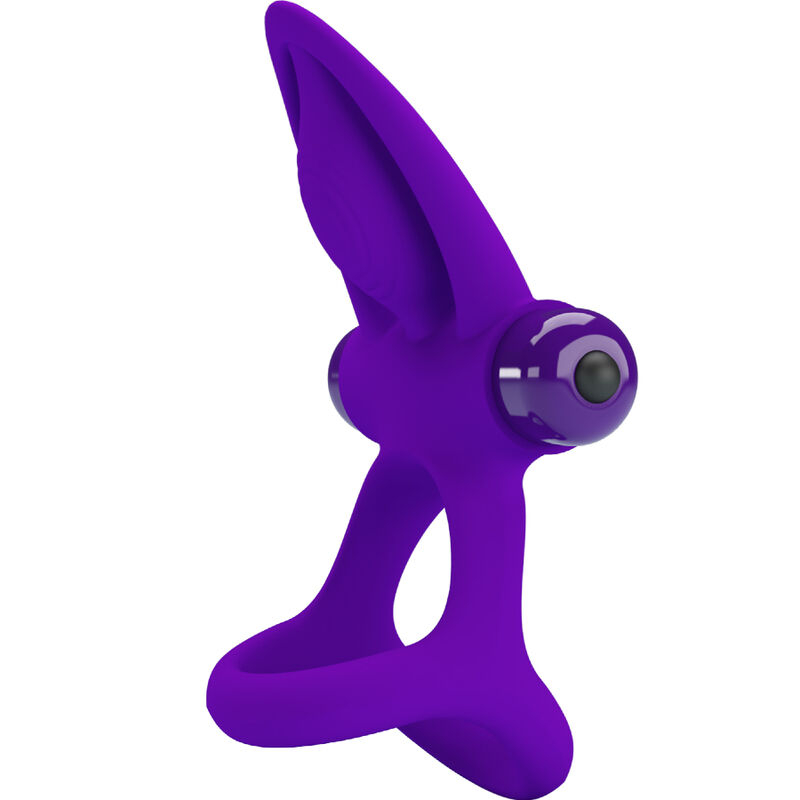 Alternative view of PRETTY LOVE - VIBRATOR RING 10 VIBRATIONS VIOLET SILICONE