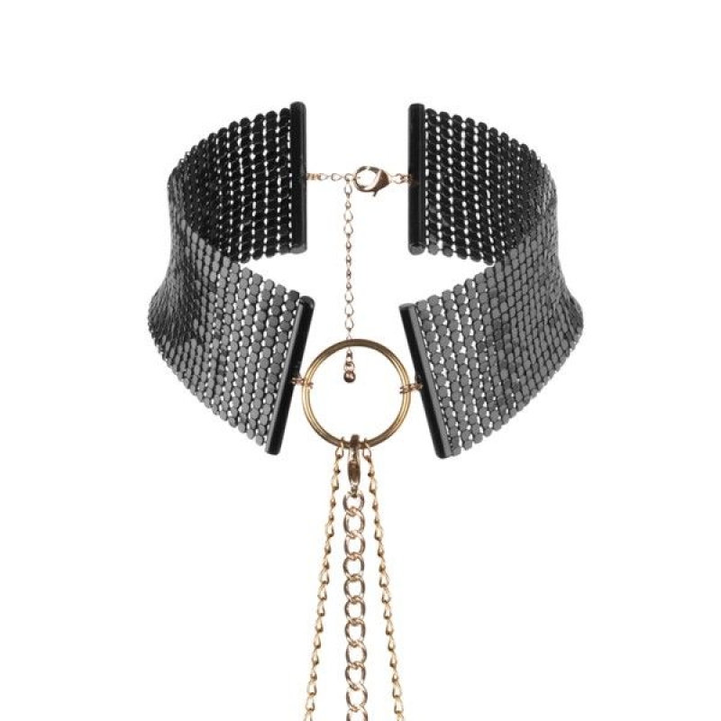 Alternative view of BIJOUX - DÉSIR MÉTALLIQUE BLACK METALLIC NECKLACE
