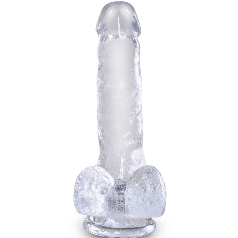 Alternative view of KING COCK - CLEAR REALISTIC PENIS WITH BALLS 13.5 CM TRANSPARENT