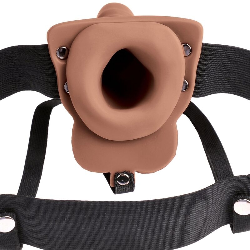 Alternative view of FETISH FANTASY SERIES - ADJUSTABLE HARNESS REALISTIC PENIS WITH RECHARGEABLE TESTICLES AND VIBRATOR 15 CM