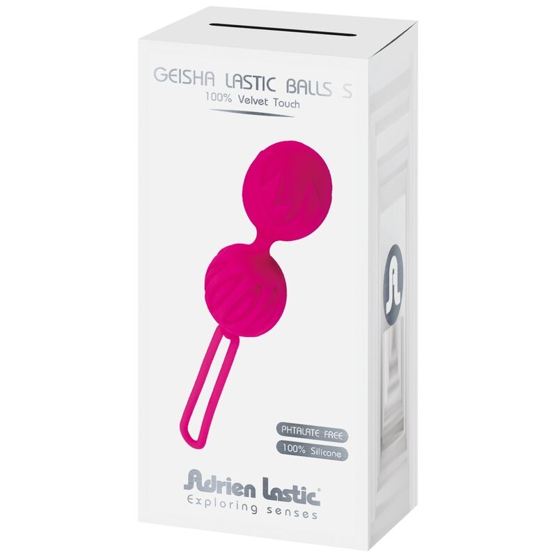 Alternative view of ADRIEN LASTIC - GEISHA LASTIC SILICONE BALLS SIZE S FUCHSIA