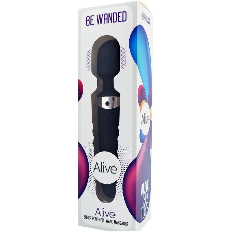 Alternative view of ALIVE - BE WANDED VIBRATOR MASSAGER BLACK
