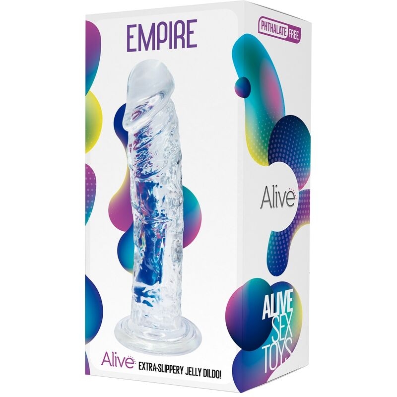 Alternative view of ALIVE - EMPIRE REALISTIC PENIS TRANSPARENT 19.3 CM