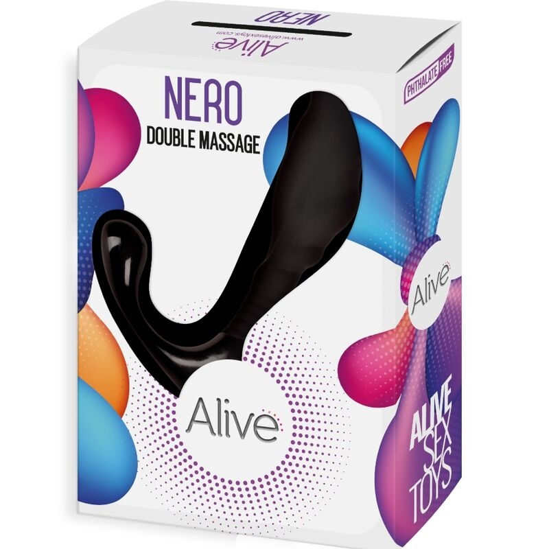 Alternative view of ALIVE - NERO DOUBLE MASSAGER ANAL  PROSTATIC