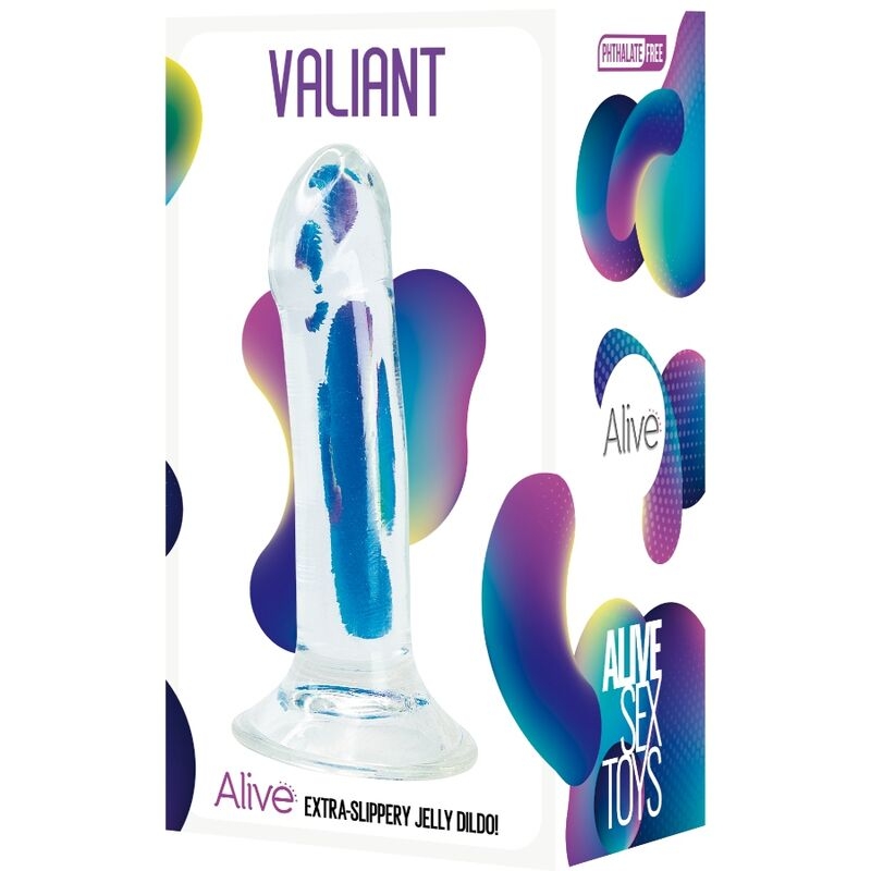 Alternative view of ALIVE - VALIANT REALISTIC PENIS TRANSPARENT 16 CM