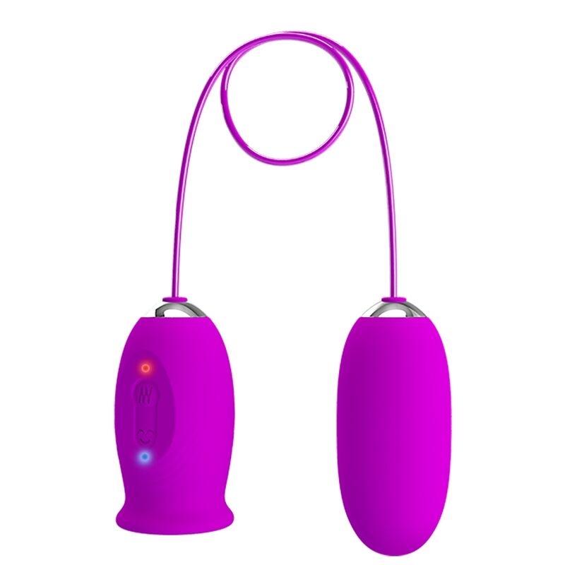 Alternative view of PRETTY LOVE - DAISY DUAL EGG RECHARGEABLE VIBRATOR PURPLE