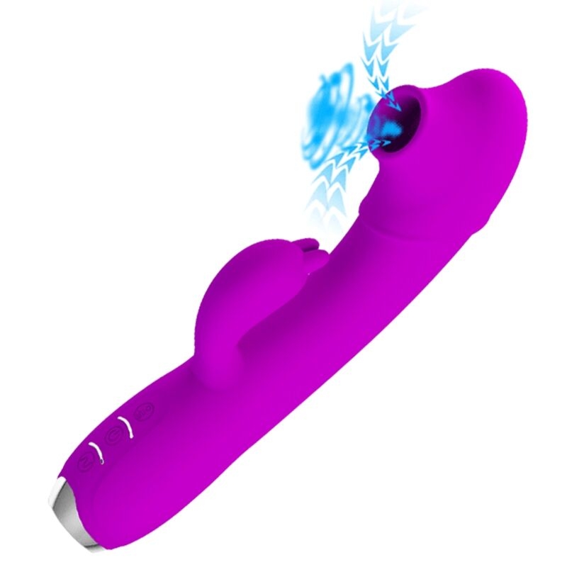 Alternative view of PRETTY LOVE - REGINA RECHARGEABLE VIBRATOR-SUCTION GEL PURPLE