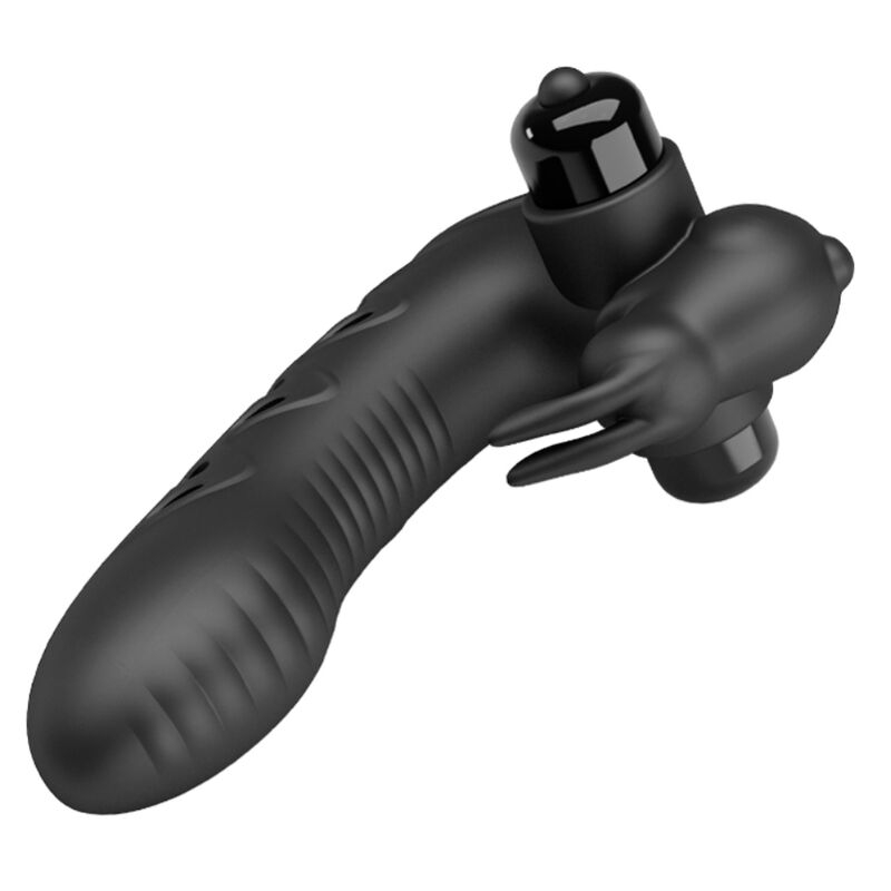 Alternative view of PRETTY LOVE - VANCE BLACK RABBIT VIBRATOR FINGER COVER