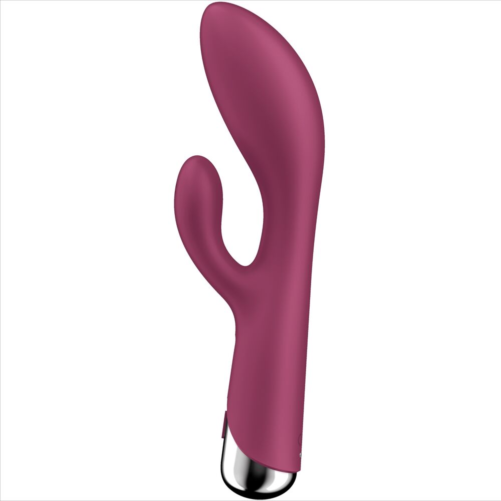 img_160990_b165c1698b35005676668becc8ba53c0_1jpg - Sex Shop | Lodia.gr - 100% Διακριτική Και Παράδοση με courier της επιλογή σας Pink silicone vibrator with a curved shaft and an attached side stimulator, white background.