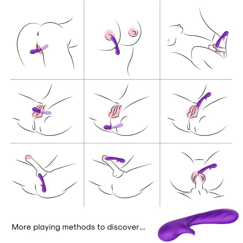 Alternative view of ARMONY - ROMANCE VIBRATOR WITH STIMULATOR PURPLE