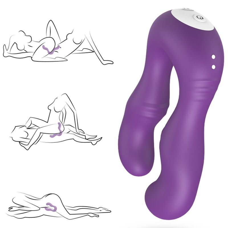 Alternative view of ARMONY - SERAPH VIBRATOR DOUBLE REMOTE CONTROL PURPLE