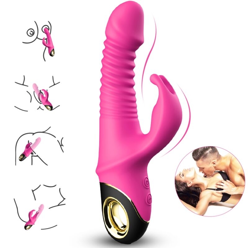 Alternative view of ARMONY - ZING DILDO VIBRATOR RABBIT FUCHSIA