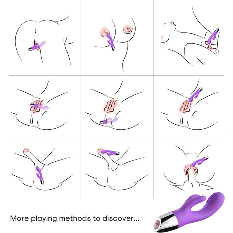 Alternative view of ARMONY - VIBRATOR RABBIT PURPLE
