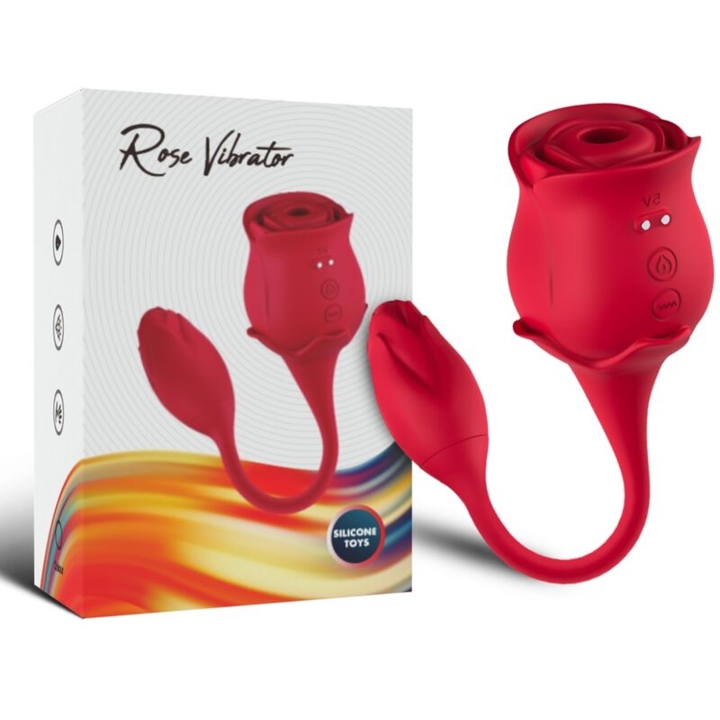 ARMONY - PINK CLITORIS SUCKER VIBRATOR 10 MODES RED