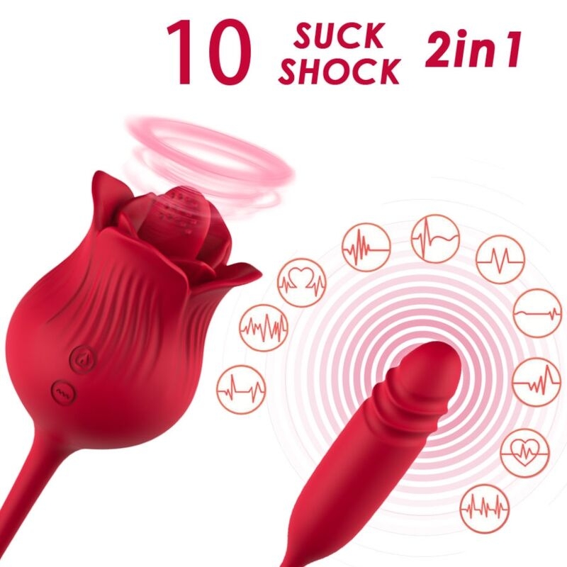 Alternative view of ARMONY - ROSELIP LICKING VIBRATING CLIT  VIBRATOR RED