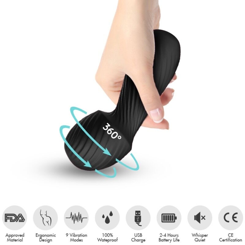 Alternative view of ARMONY - DAZZLE MASSAGER  VIBRATOR SMALL BLACK