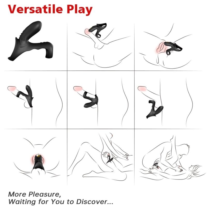 Alternative view of ARMONY - RANGER DOUBLE VIBRATOR RING FOR COUPLES BLACK