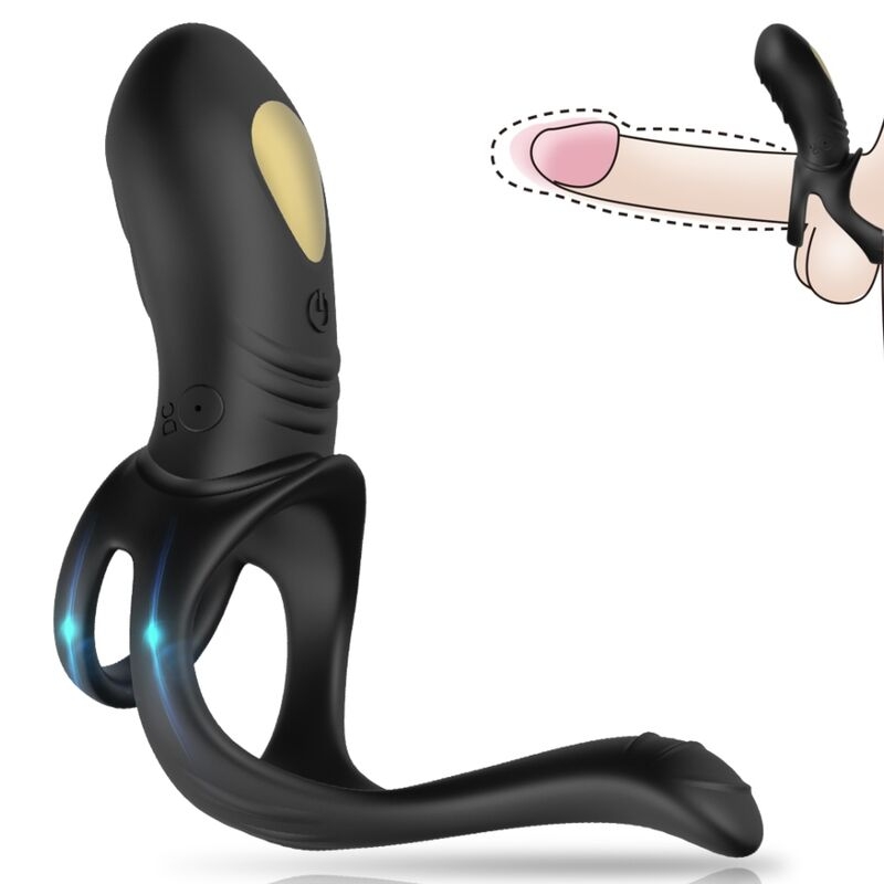 Alternative view of ARMONY - JOY JUMPER RING VIBRATOR FOR COUPLES  ANAL PLUG REMOTE CONTROL BLACK