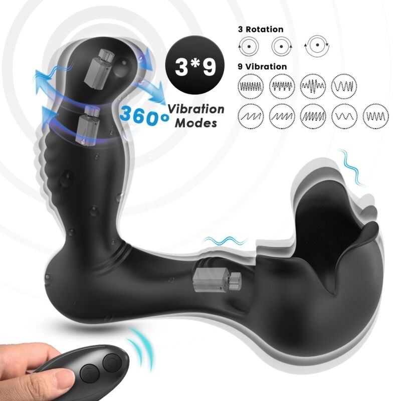 ARMONY - SURROUND VIBRATOR ANAL STIMULATOR TESTICULOS REMOTE CONTROL BLACK