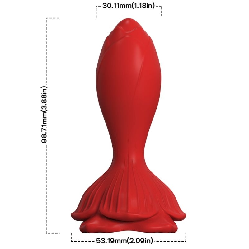 Alternative view of ARMONY - PINK VIBRATOR  ANAL PLUG SMALL REMOTE CONTROL RED