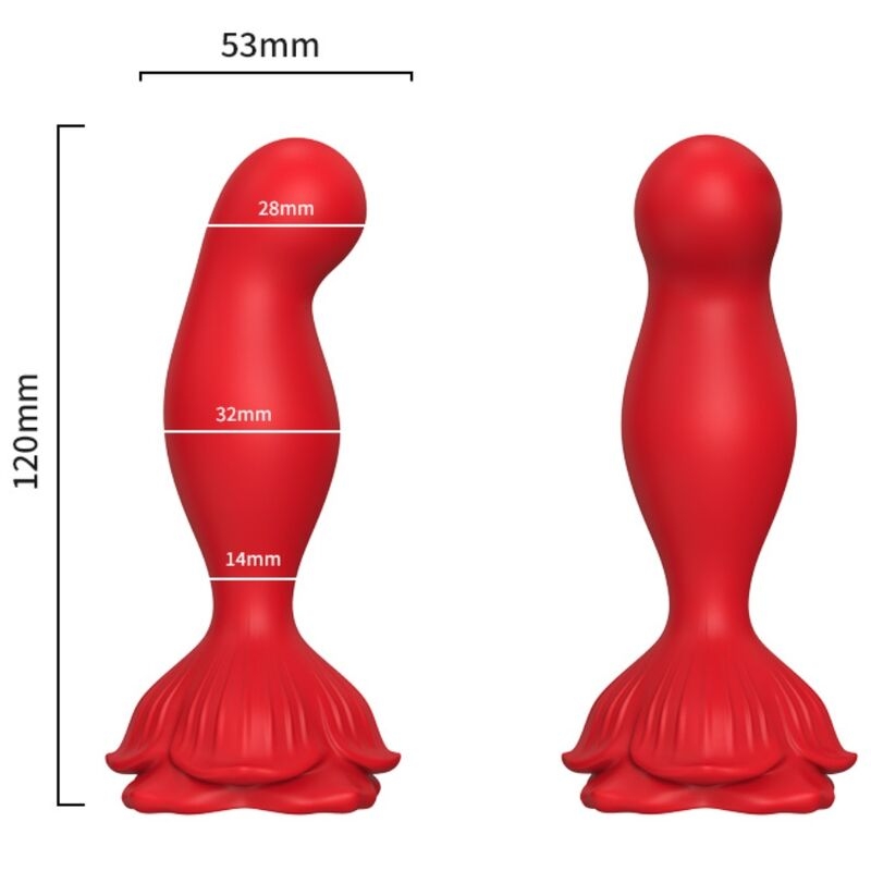 Alternative view of ARMONY - PINK VIBRATOR  ANAL PLUG REMOTE CONTROL RED