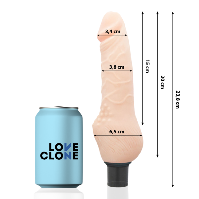 Alternative view of LOVECLONE - DAVEN SELF LUBRICATION REALISTIC 23.8 CM -O- 3.8 CM