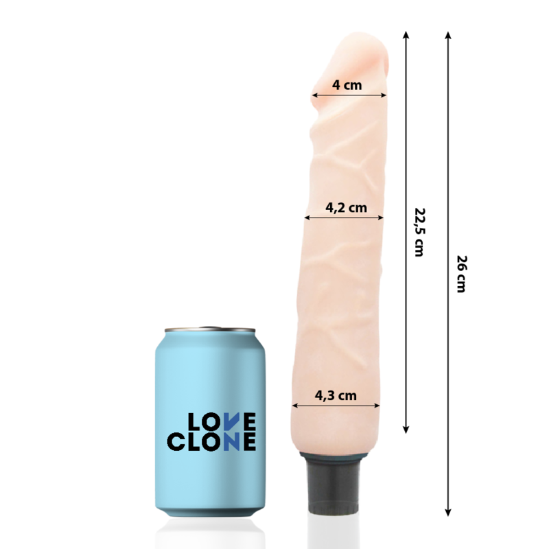 Alternative view of LOVECLONE - JANSEN SELF LUBRICATION VIBRATOR 26 CM -O- 4.2 CM