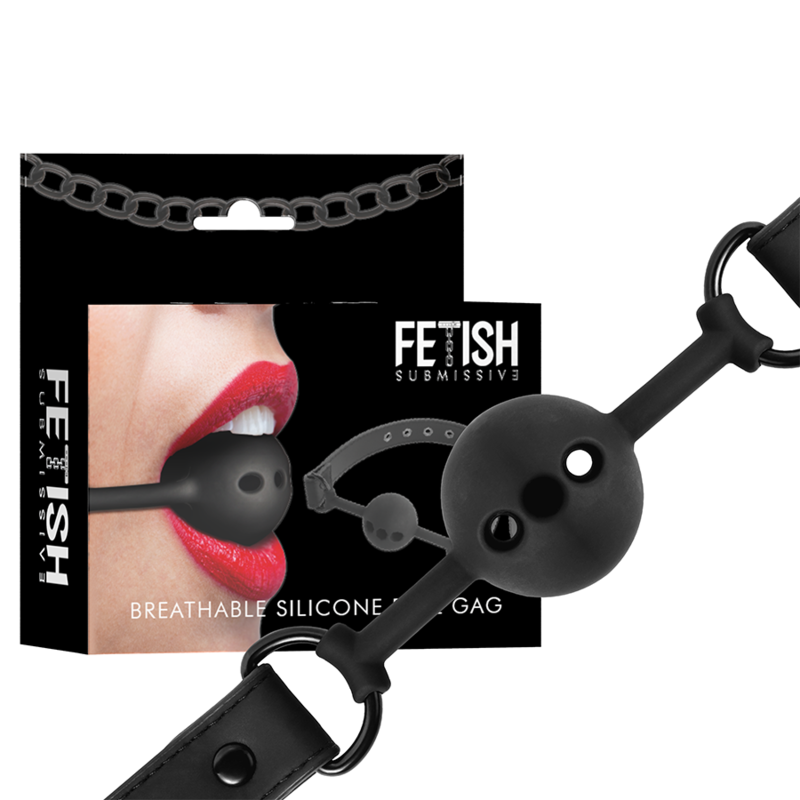 Alternative view of FETISH SUBMISSIVE BONDAGE - BREATHABLE SILICONE BALL GAG