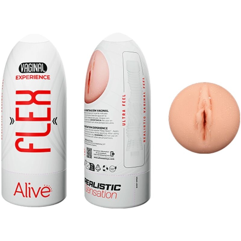 Alternative view of ALIVE - FLEX MALE MASTURBADOR VAGINAL SIZE M