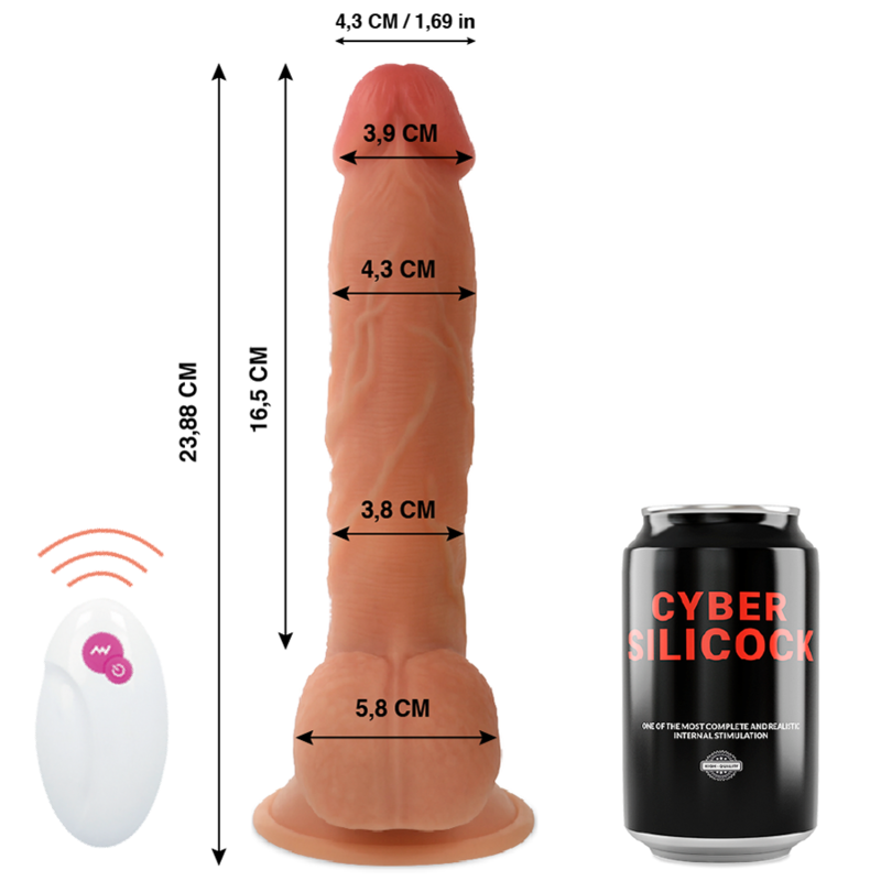Alternative view of CYBER SILICOCK - REMOTE CONTROL REALISTIC MASTER BEN 23.88 CM -O- 4.3 CM