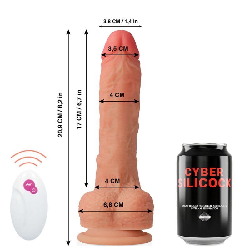 Alternative view of CYBER SILICOCK - REMOTE CONTROL REALISTIC MASTER HUCK 20.9 CM -O- 4 CM
