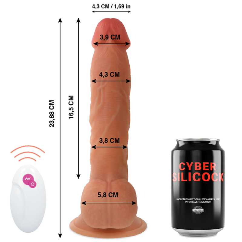 Alternative view of CYBER SILICOCK - REMOTE CONTROL REALISTIC MR JOHN 23.88 CM -O- 4.3 CM