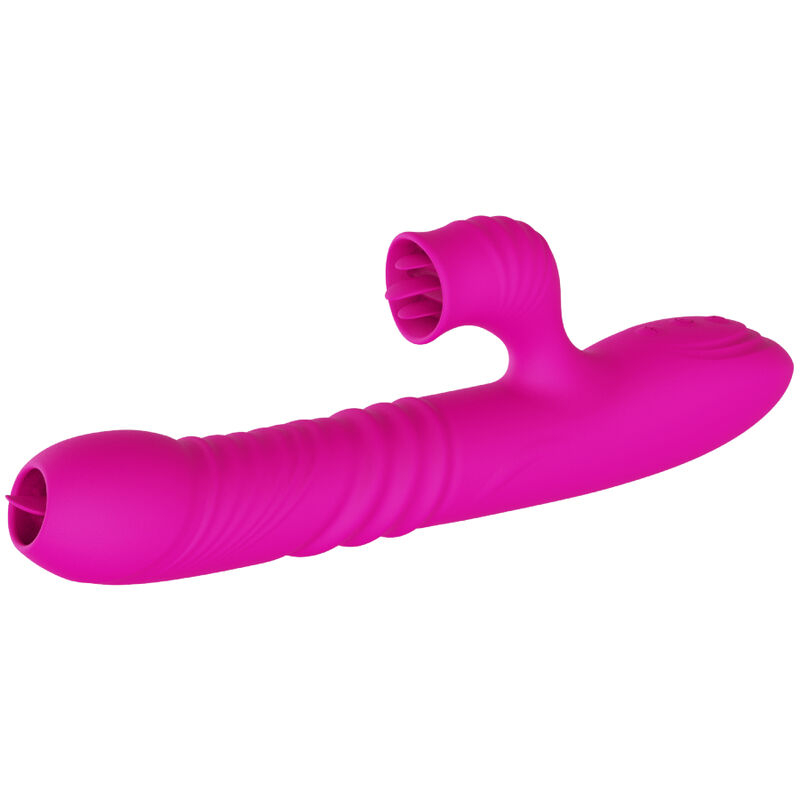 Alternative view of ARMONY - FANNY MULTIFUNCTION DOUBLE TONGUE VIBRATOR FUCHSIA HEAT EFFECT